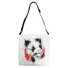 panda roar scratch Adjustable Strap Totes