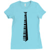 piano tie Ladies Fitted T-Shirt