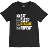 eat sleep league V-Neck Tee