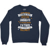 Super Cool Granddaughter Of A Freaking Awesome Father Crewneck Sweatshirt