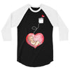 Mom and Baby are Connected to the Heart 3/4 Sleeve Shirt