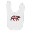 Floral Baby Bear Baby Bibs