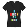 I Love my Dad Women's V-Neck T-Shirt