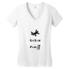 its the sudden deceleration that kills you funny physics Women's V-Neck T-Shirt