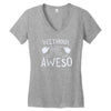 without me, it's just aweso Women's V-Neck T-Shirt