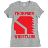 Thompson High School Wrestling (Vision Quest) Ladies Fitted T-Shirt