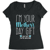 I'm Your Mother's Day Gift Dad Says You're Welcome Boy Women's Triblend Scoop T-shirt