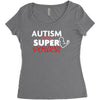 Autism Is My Super Power Women's Triblend Scoop T-shirt