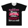 running mommy white All Over Men's T-shirt