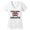 feeling fangtastic Women's V-Neck T-Shirt