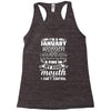 I Am A January Women Racerback Tank