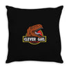 Clever Girl Throw Pillow