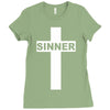 sinner christian god bible new Ladies Fitted T-Shirt