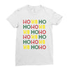 ho ho ho Ladies Fitted T-Shirt