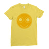 funny smiley face Ladies Fitted T-Shirt