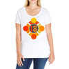 orange 18 Ladies Curvy T-Shirt