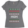 ugly christmas mom Women's Triblend Scoop T-shirt