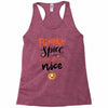 pumpkin spice and everything nice Racerback Tank