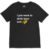 i just want to drink beer and brick V-Neck Tee
