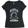 Never Underestimate A Man Who Watches Black Mirror And Was Born in Women's Triblend Scoop T-shirt