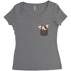 Cute Women's Triblend Scoop T-shirt