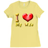 i heart my wife Ladies Fitted T-Shirt