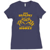 bee healthy  eat your honey Ladies Fitted T-Shirt
