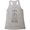 i am a unicorn Racerback Tank