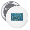 Van Gogh  Blossoming Almond Pin-back button