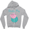 peppa pig  daddy pig Zipper Hoodie
