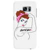 girl power survivor breast cancer Samsung Galaxy S7 Edge