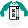 retro cassette 3/4 Sleeve Shirt