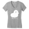bjork duck diva indie rock band singer Women's V-Neck T-Shirt