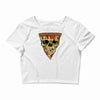 pizza skull Crop Top