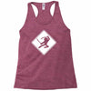 ninja crossing sign Racerback Tank