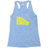 going downhill fast cycling Racerback Tank