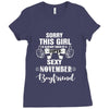 sorry this girl is already taken by a super sexy november boyfriend Ladies Fitted T-Shirt