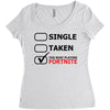 too busy playing fortnite (black) Women's Triblend Scoop T-shirt