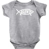 darwin'   fish Baby Onesie