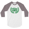 Vegan Power 3/4 Sleeve Shirt