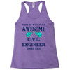 awesome civil engineer looks like Racerback Tank
