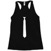 skinny white tie Racerback Tank