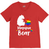 mama bear gay pride V-Neck Tee