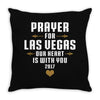 Prayer for Las Vegas, Our Heart Is With You, 2017 Throw Pillow