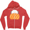 sleepy sushi Zipper Hoodie