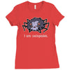 people scare me Ladies Fitted T-Shirt
