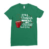 it's a christmas movies and hot chocolate kind of day Ladies Fitted T-Shirt