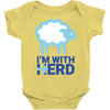 i m with herd Baby Onesie