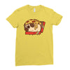 pizza pug Ladies Fitted T-Shirt