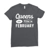 Queens are Born in February Ladies Fitted T-Shirt